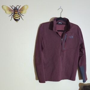 The North Face Burgundy Half-Zip Fleece